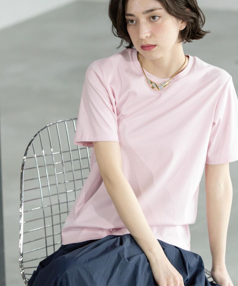 OPAQUE.CLIP「《5色展開/SS-LLサイズ》ベーシックTシャツ【UV/接触冷感/洗濯機洗い可】」|Tシャツ・カットソー|