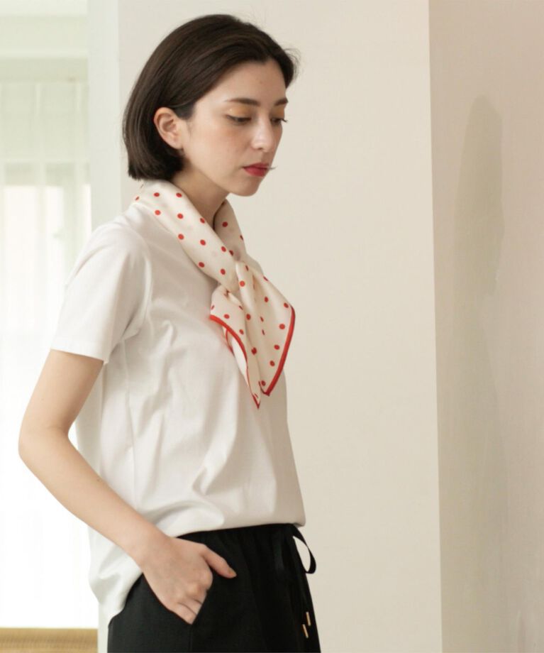OPAQUE.CLIP「《5色展開/SS-LLサイズ》VネックベーシックTシャツ【接触冷感/洗濯機洗い可】」|Tシャツ・カットソー|
