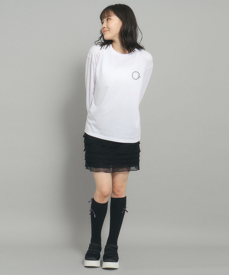 PINK-latte「【130cmあり】クマちゃんプリント ロンT」|Tシャツ・カットソー|