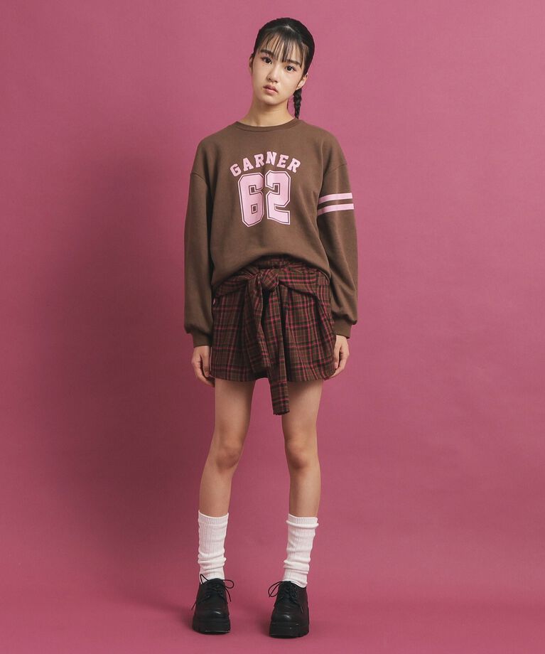 PINK-latte「ナンバリングデザインプルオーバー」|Tシャツ・カットソー|
