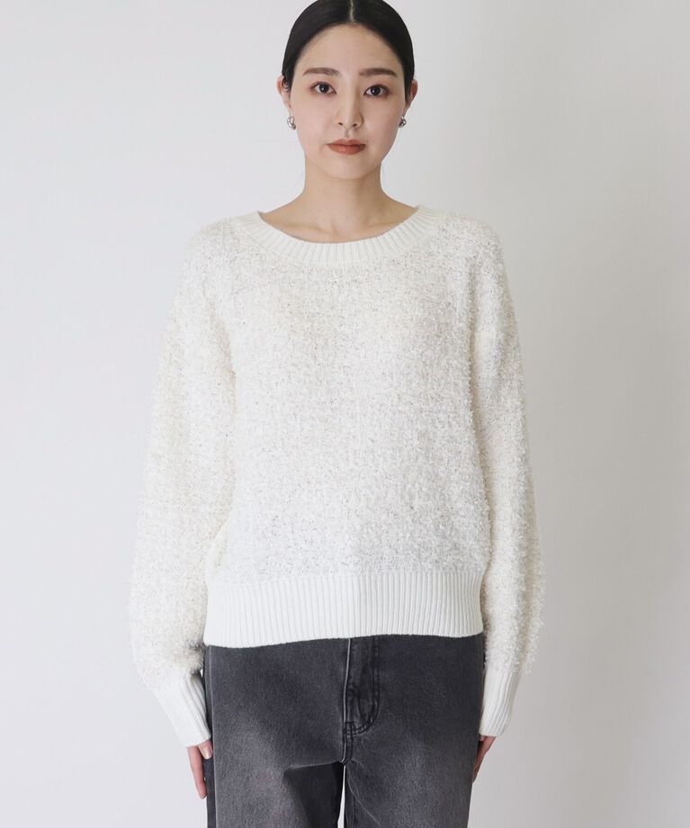 THE SHOP TK「ふんわり×ラメニット【手洗い可】」|ニット・セーター|