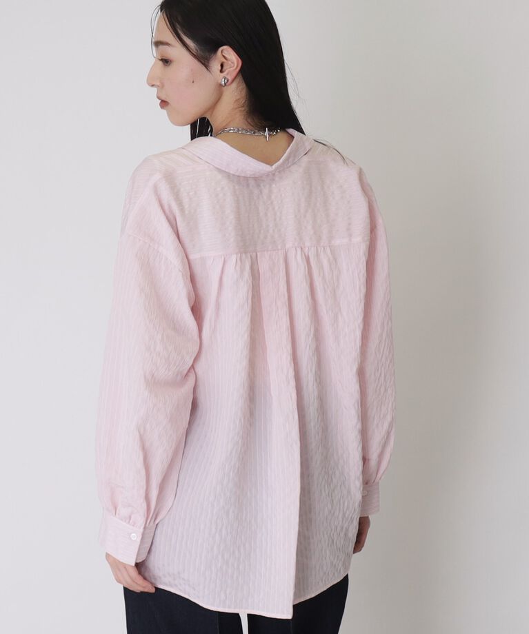 THE SHOP TK「【ヒルナンデス！で紹介】ドビーストライプシャツ【手洗い可】」|シャツ・ブラウス|