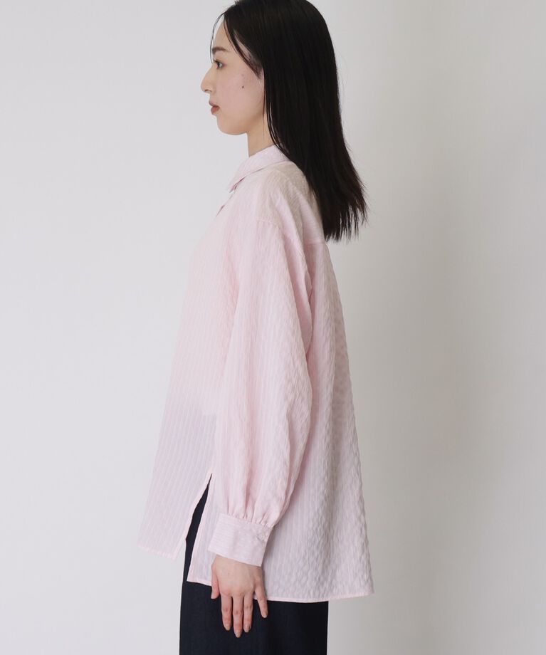 THE SHOP TK「【ヒルナンデス！で紹介】ドビーストライプシャツ【手洗い可】」|シャツ・ブラウス|