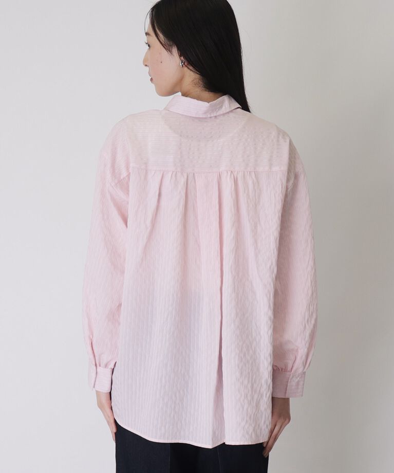 THE SHOP TK「【ヒルナンデス！で紹介】ドビーストライプシャツ【手洗い可】」|シャツ・ブラウス|