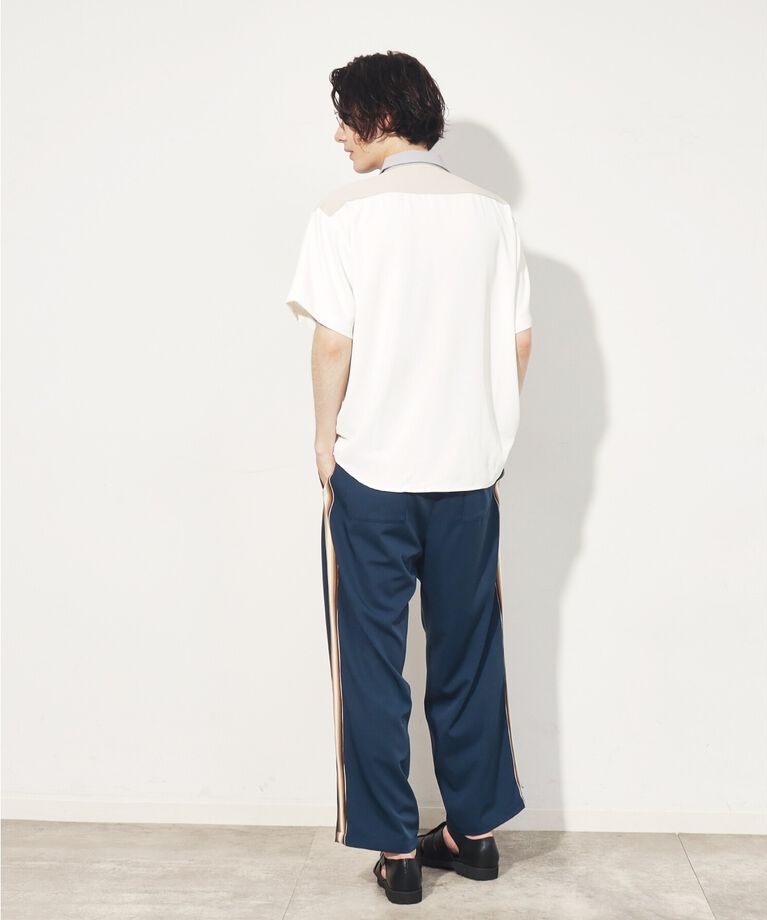THE SHOP TK「【10色展開】プリントデザインシャツ チェック／ブロッキング／マーブル／ブラシアート」|シャツ・ブラウス|