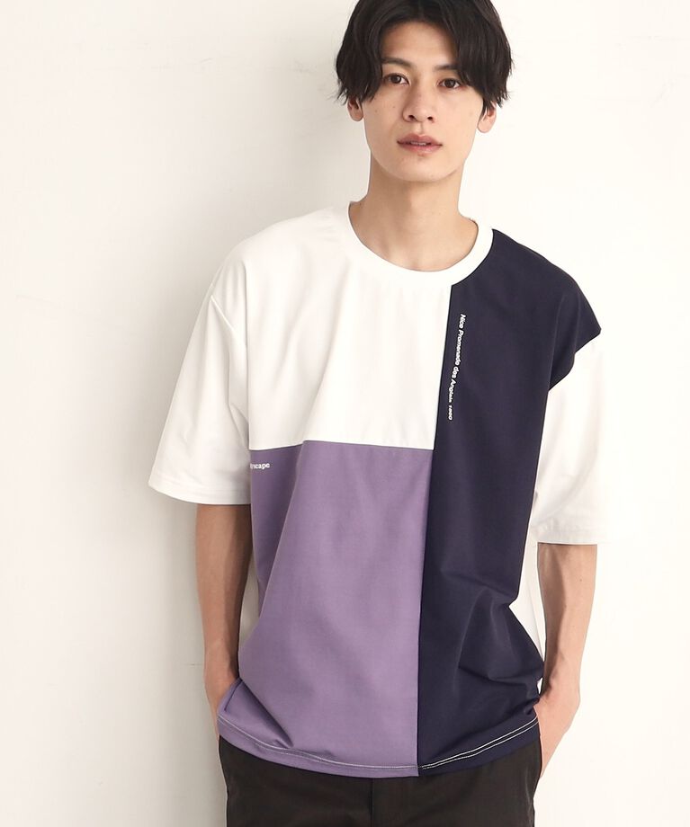 THE SHOP TK「【接触冷感／吸水速乾／UVカット／防シワ／マシンウォッシャブル】ライトパーフェクブロッキングTシャツ」|Tシャツ・カットソー|