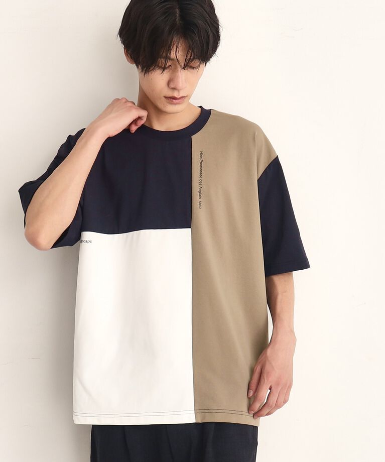 THE SHOP TK「【接触冷感／吸水速乾／UVカット／防シワ／マシンウォッシャブル】ライトパーフェクブロッキングTシャツ」|Tシャツ・カットソー|ﾈｲﾋﾞｰ(594)