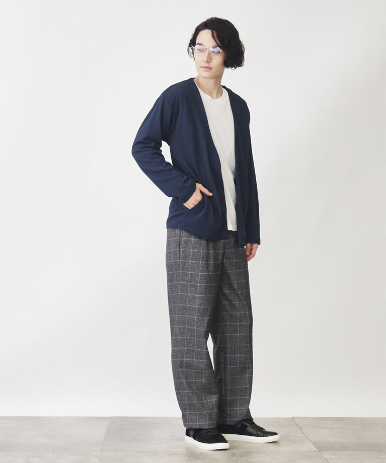 THE SHOP TK「【カーディガン＋ロンTセットアイテム】杢ふくれアンサンブルカーディガン」|カーディガン|