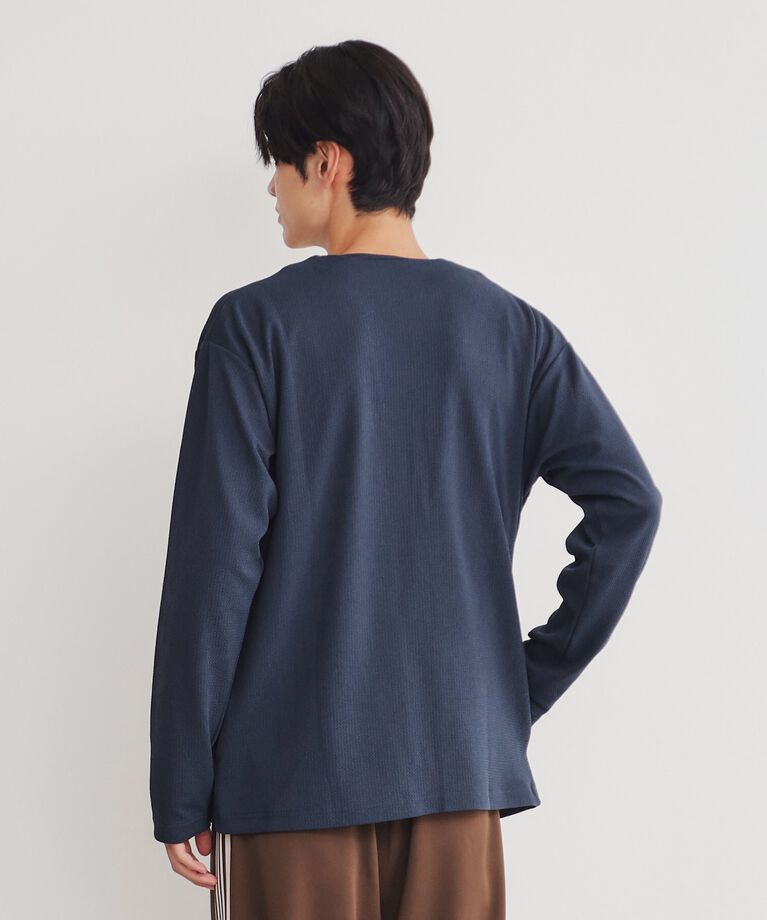 THE SHOP TK「【カーディガン＋ロンTセットアイテム】杢ふくれアンサンブルカーディガン」|カーディガン|