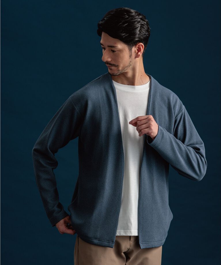THE SHOP TK「【カーディガン＋ロンTセットアイテム】杢ふくれアンサンブルカーディガン」|カーディガン|