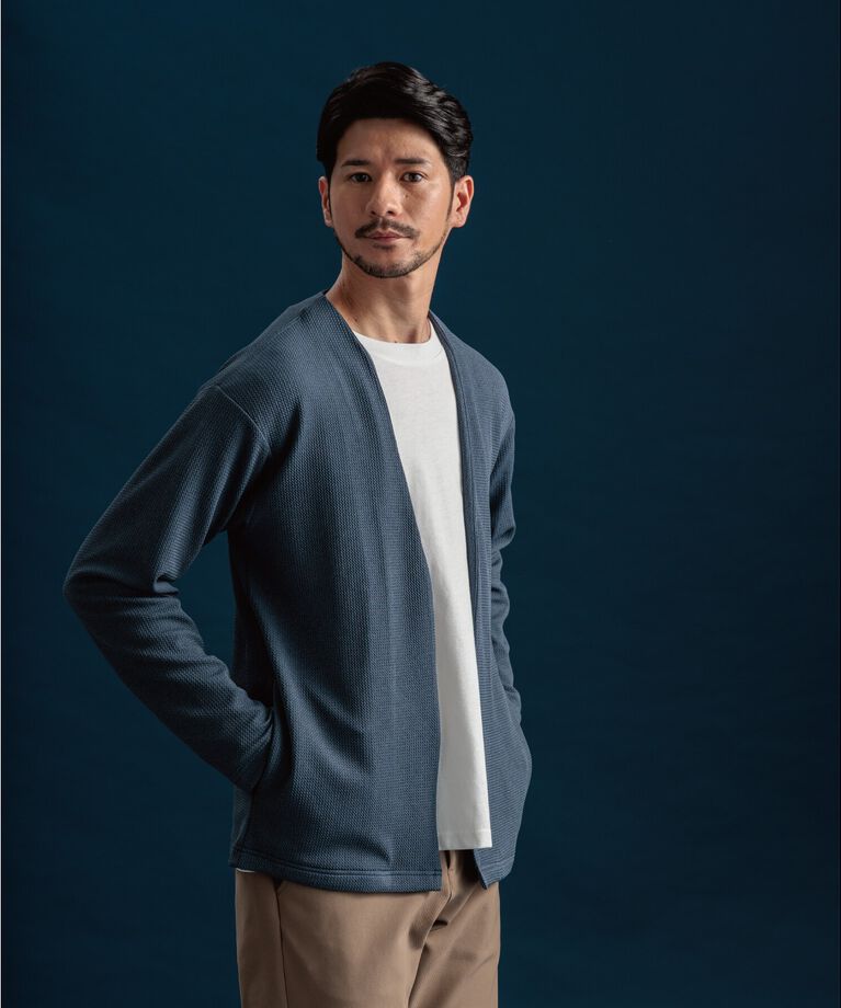 THE SHOP TK「【カーディガン＋ロンTセットアイテム】杢ふくれアンサンブルカーディガン」|カーディガン|