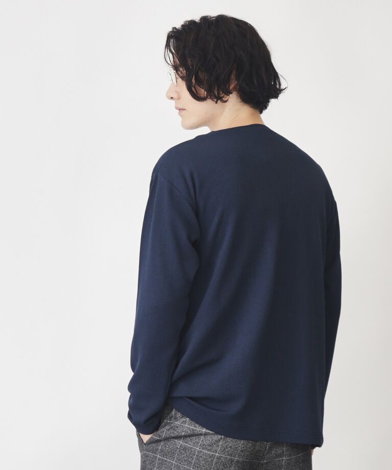 THE SHOP TK「【カーディガン＋ロンTセットアイテム】杢ふくれアンサンブルカーディガン」|カーディガン|