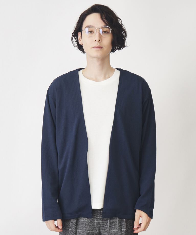 THE SHOP TK「【カーディガン＋ロンTセットアイテム】杢ふくれアンサンブルカーディガン」|カーディガン|