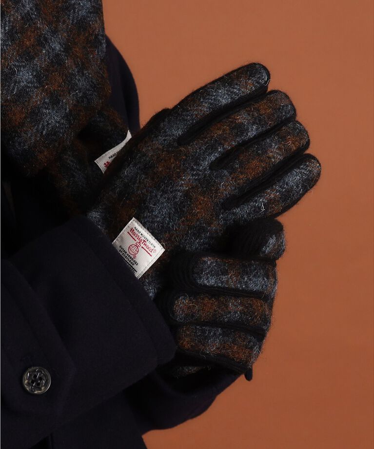 THE SHOP TK「【HARRIS TWEED／ハリスツイード】リブグローブ ON／OFF対応」|手袋|
