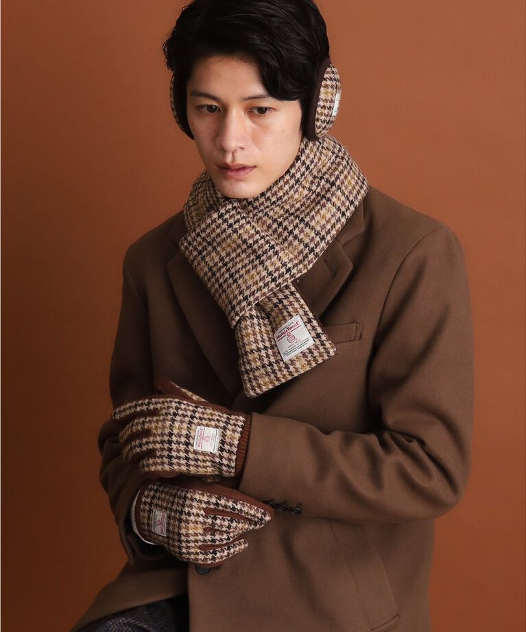 THE SHOP TK「【HARRIS TWEED／ハリスツイード】リブグローブ ON／OFF対応」|手袋|