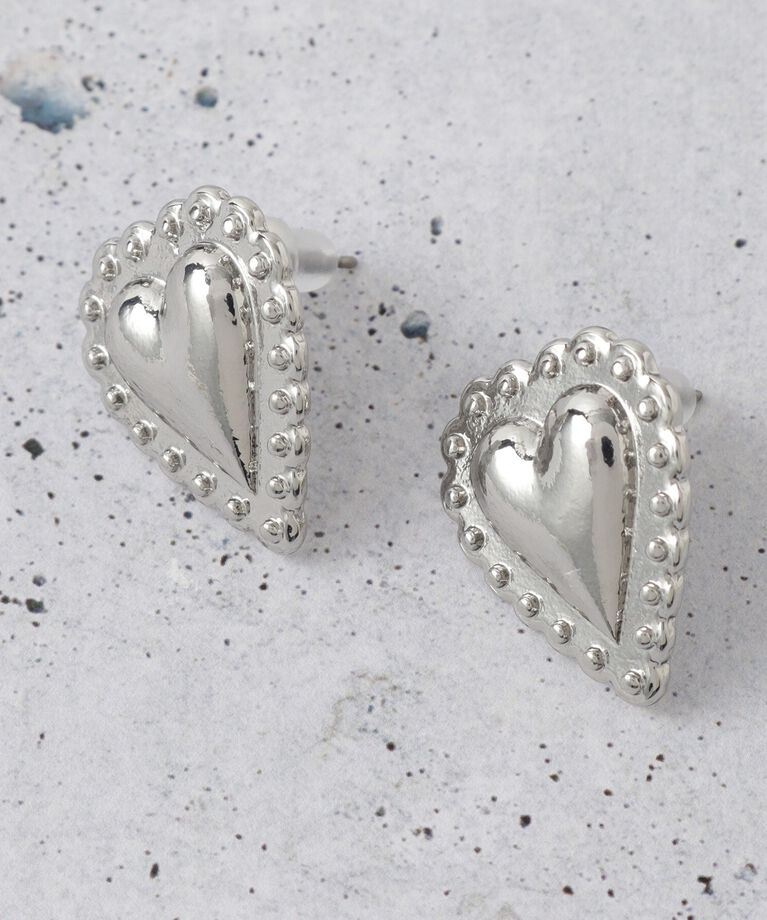 THE SHOP TK「アンティーク風ハートピアス＆イヤリング」|ピアス|シルバーピアス(00