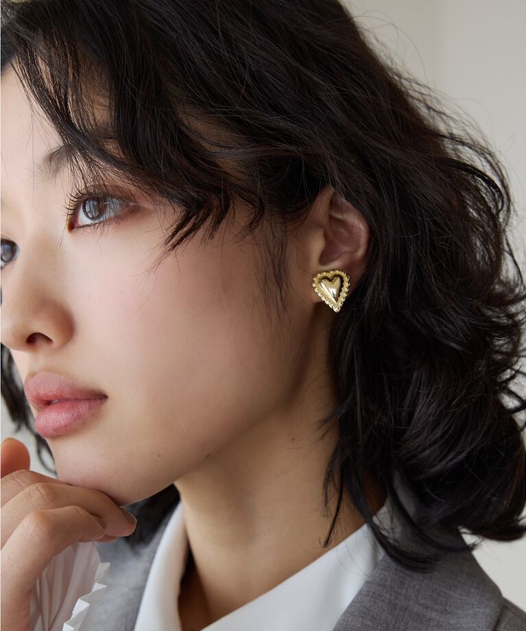 THE SHOP TK「アンティーク風ハートピアス＆イヤリング」|ピアス|ゴールドピアス(00