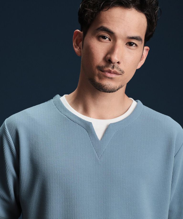 THE SHOP TK「ミニフクレキーネック半袖Tシャツ」|Tシャツ・カットソー|