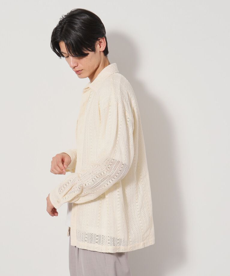 THE SHOP TK「レースシャツアンサンブル長袖シャツ・半袖Tシャツセットアイテム」|シャツ・ブラウス|