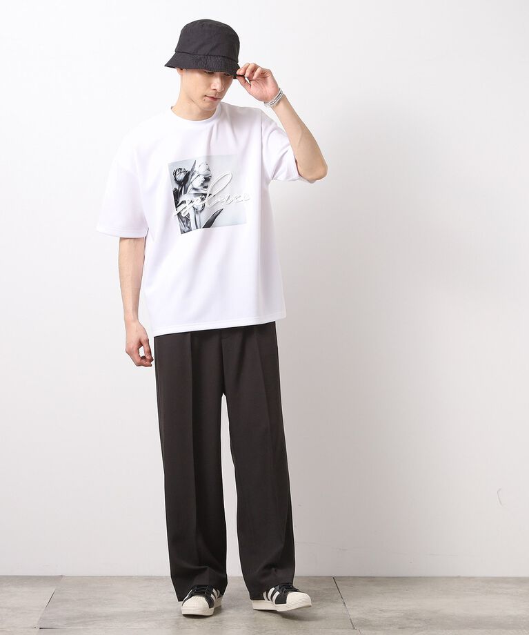 THE SHOP TK「コード刺繍フォト半袖Tシャツ」|Tシャツ・カットソー|