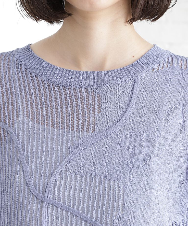 THE SHOP TK「コード刺繍シアーニット【洗える】」|ニット・セーター|