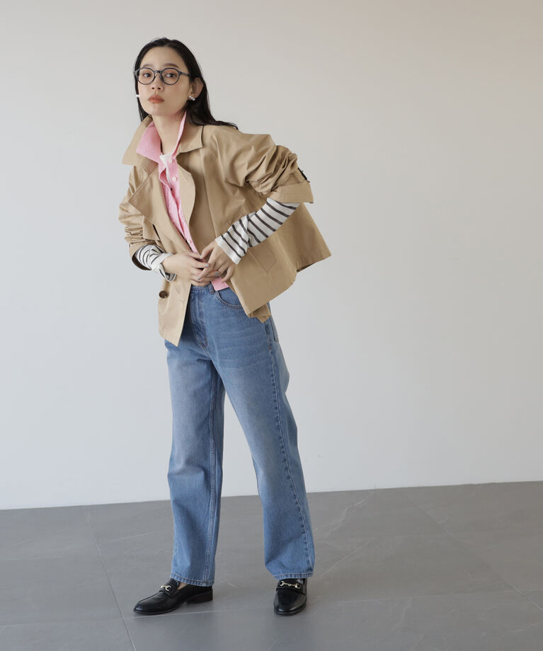  「ハイライズストレートデニムパンツ」|その他|
