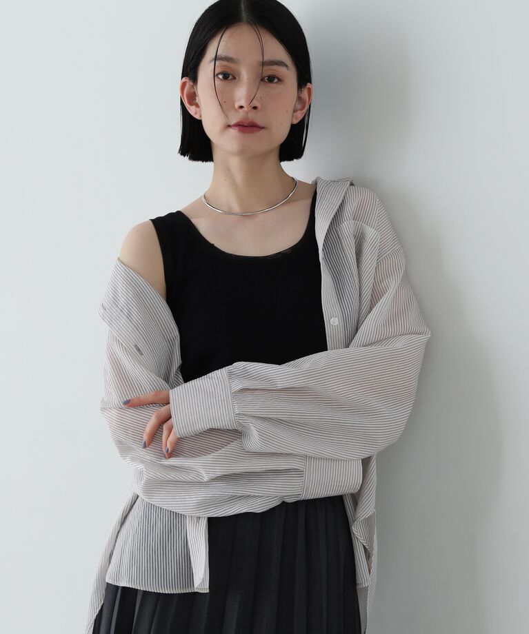  「シアートリムタンクトップ」|Tシャツ・カットソー|
