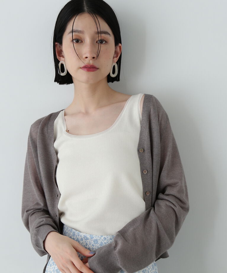  「シアートリムタンクトップ」|Tシャツ・カットソー|