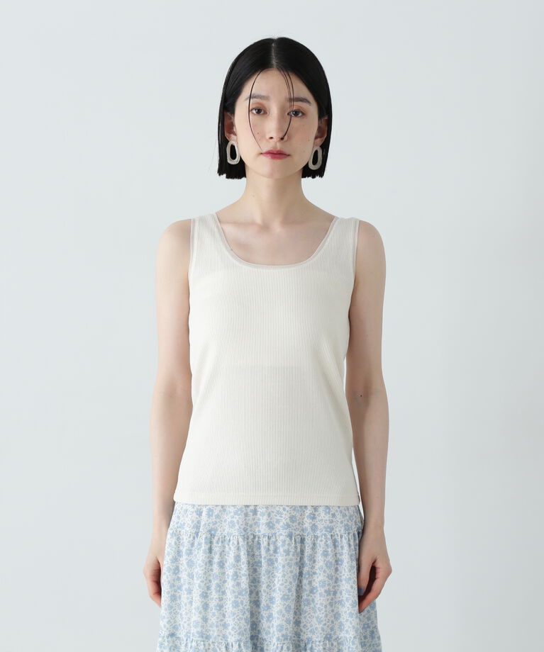 「シアートリムタンクトップ」|Tシャツ・カットソー|
