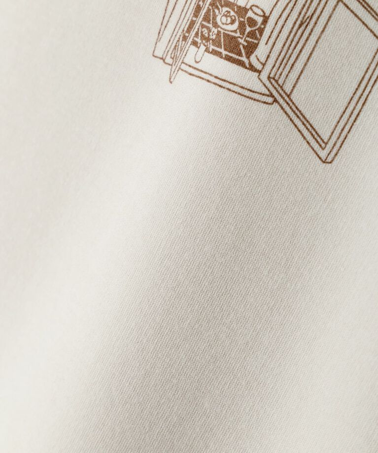  「Ｙｕｎｏｓｕｋｅコラボイラストプリントボトルネックスウェット」|Tシャツ・カットソー|