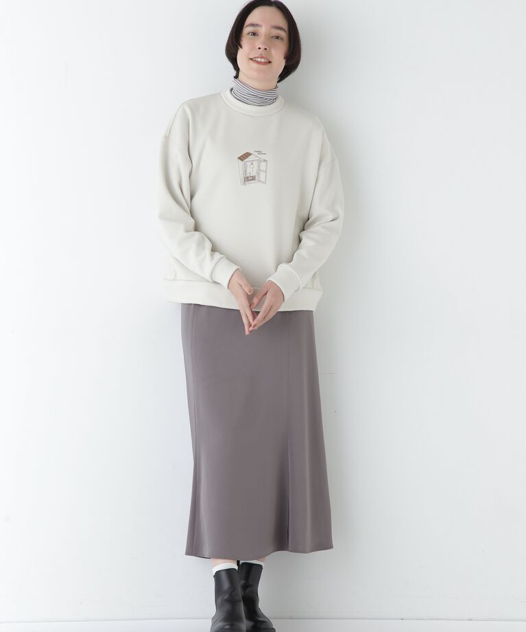  「Ｙｕｎｏｓｕｋｅコラボイラストプリントボトルネックスウェット」|Tシャツ・カットソー|