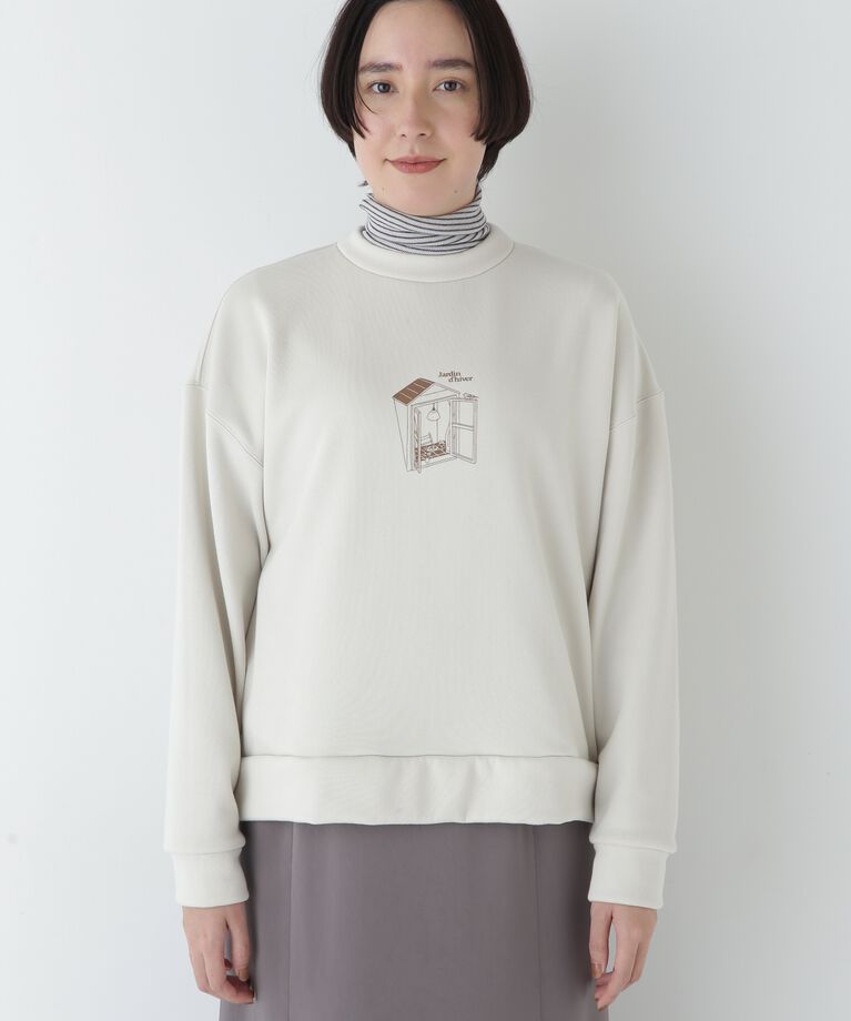  「Ｙｕｎｏｓｕｋｅコラボイラストプリントボトルネックスウェット」|Tシャツ・カットソー|