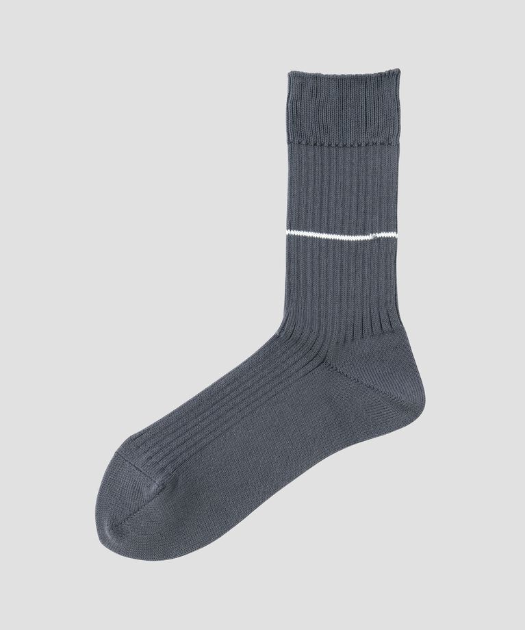  「STRIPE COTTON RIB SOCKS」|ソックス|DARK BLUE4