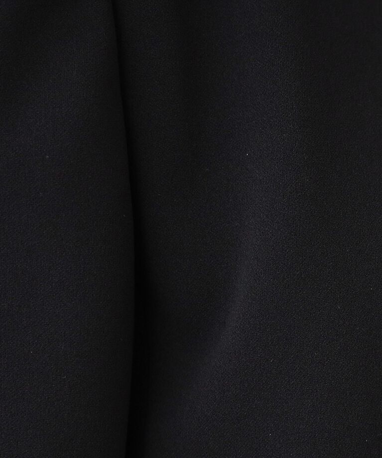 SHOO･LA･RUE「【洗える/S-3L/セットアップ可】セレモニーや通勤に カットジョーゼット Vネックジャケット」|ノーカラージャケット|