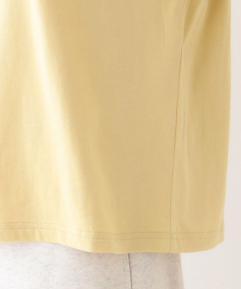 SHOO･LA･RUE「【S-LL/洗える】ショルダーフリルが目を惹く ロゴプリントロンT」|Tシャツ・カットソー|