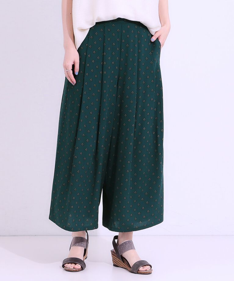 SHOO･LA･RUE「【シューアイス】麻調アソート柄ガウチョパンツ」|その他|