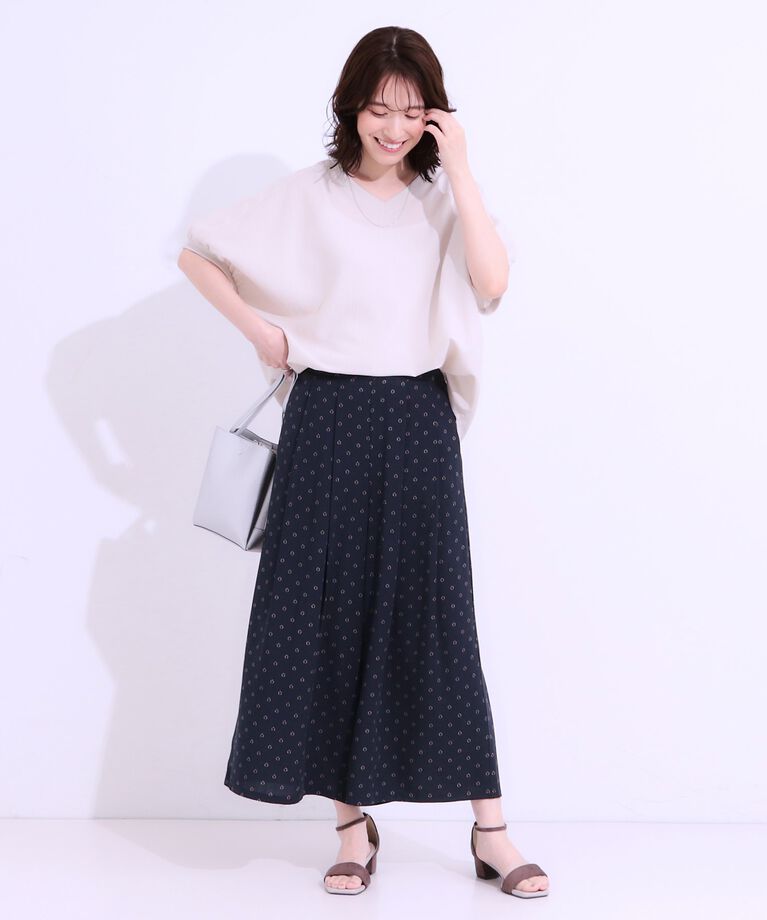SHOO･LA･RUE「【シューアイス】麻調アソート柄ガウチョパンツ」|その他|