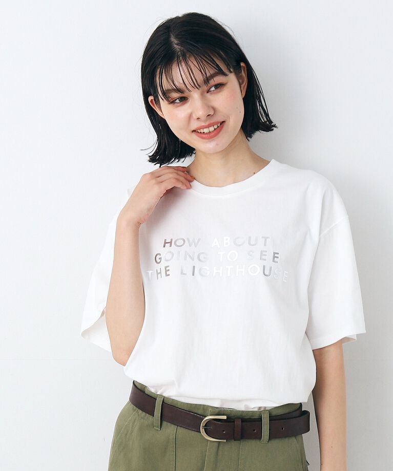 Dessin「レタード箔プリントTシャツ（XS～L）」|Tシャツ・カットソー|