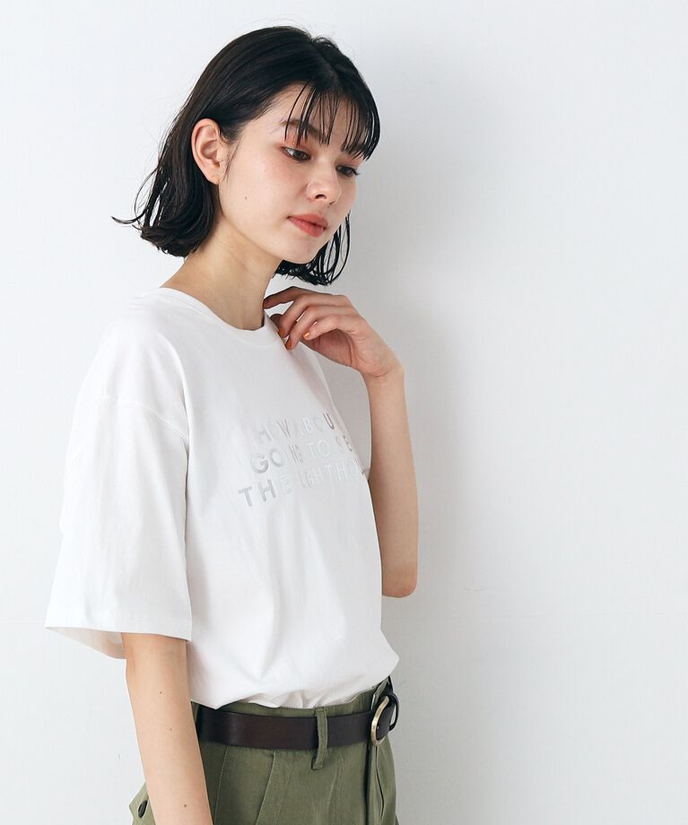 Dessin「レタード箔プリントTシャツ（XS～L）」|Tシャツ・カットソー|