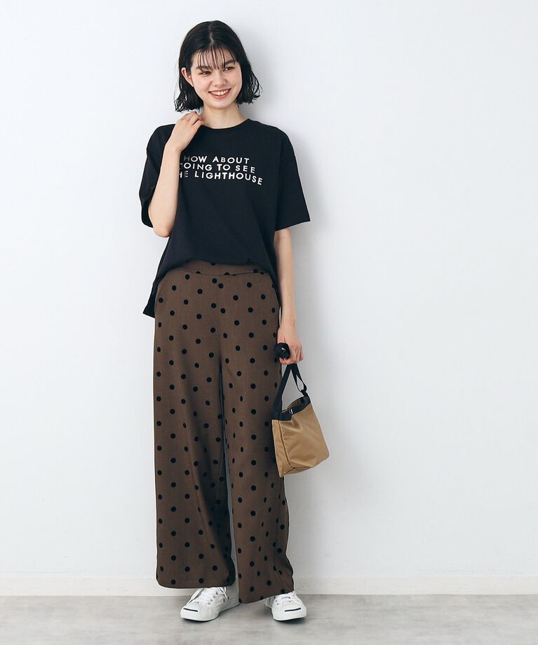 Dessin「レタード箔プリントTシャツ（XS～L）」|Tシャツ・カットソー|