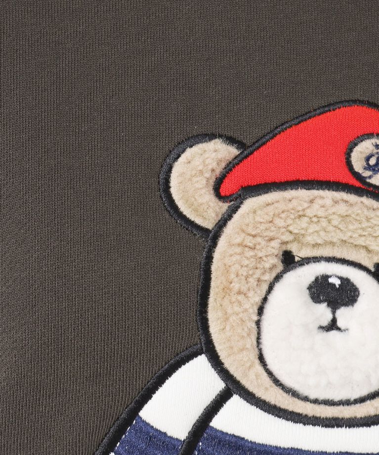 Dessin「【洗える】ベア刺繍スウェット」|パーカー|