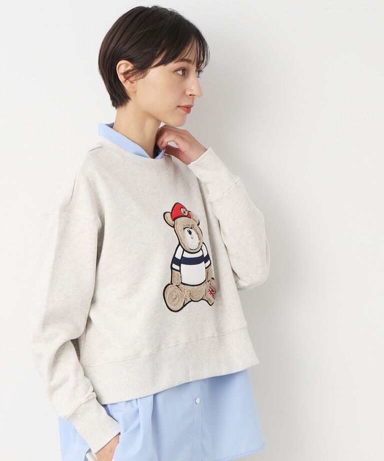 Dessin「【洗える】ベア刺繍スウェット」|パーカー|