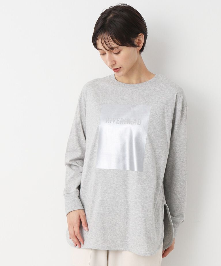 Dessin「【洗える】シルバープリントロンT」|Tシャツ・カットソー|