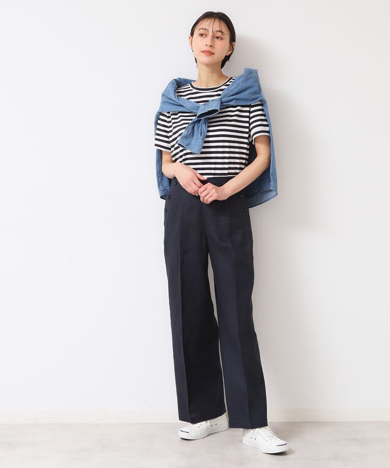 Dessin「【レイヤード・1枚着・プチプラ】シャツテールTシャツ（XS～L）」|Tシャツ・カットソー|
