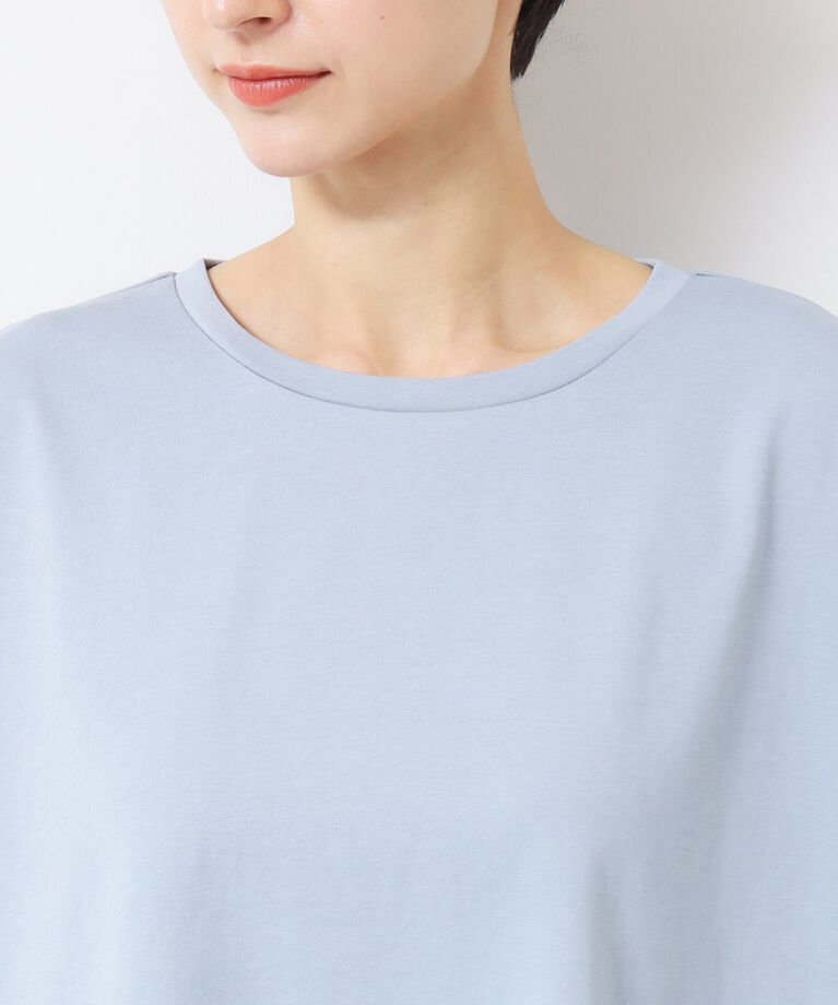 Dessin「【二の腕カバー・接触冷感】ロールアップスリーブTシャツ（XS～L）」|Tシャツ・カットソー|