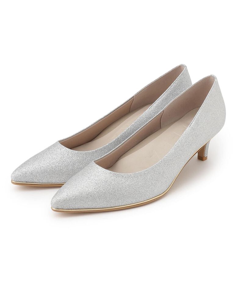 ESPERANZA「履きやすいパンプスヒール約5.5cm/グリッター」|パンプス|ｼﾙﾊﾞｰ(208)