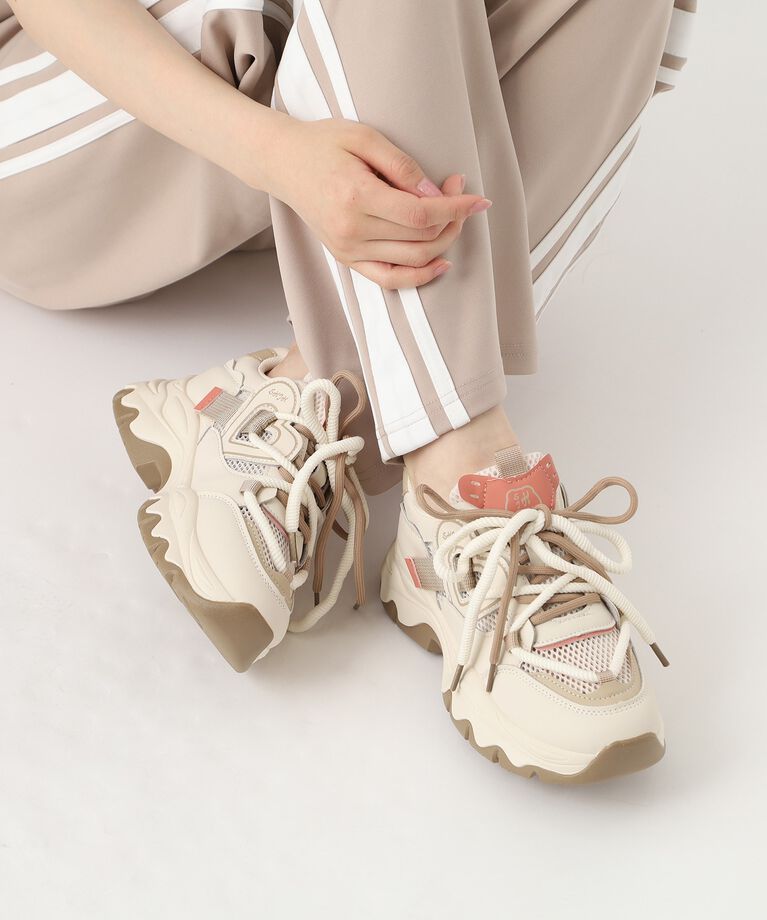 csT&P「厚底メッシュハートスニーカー」|スニーカー|