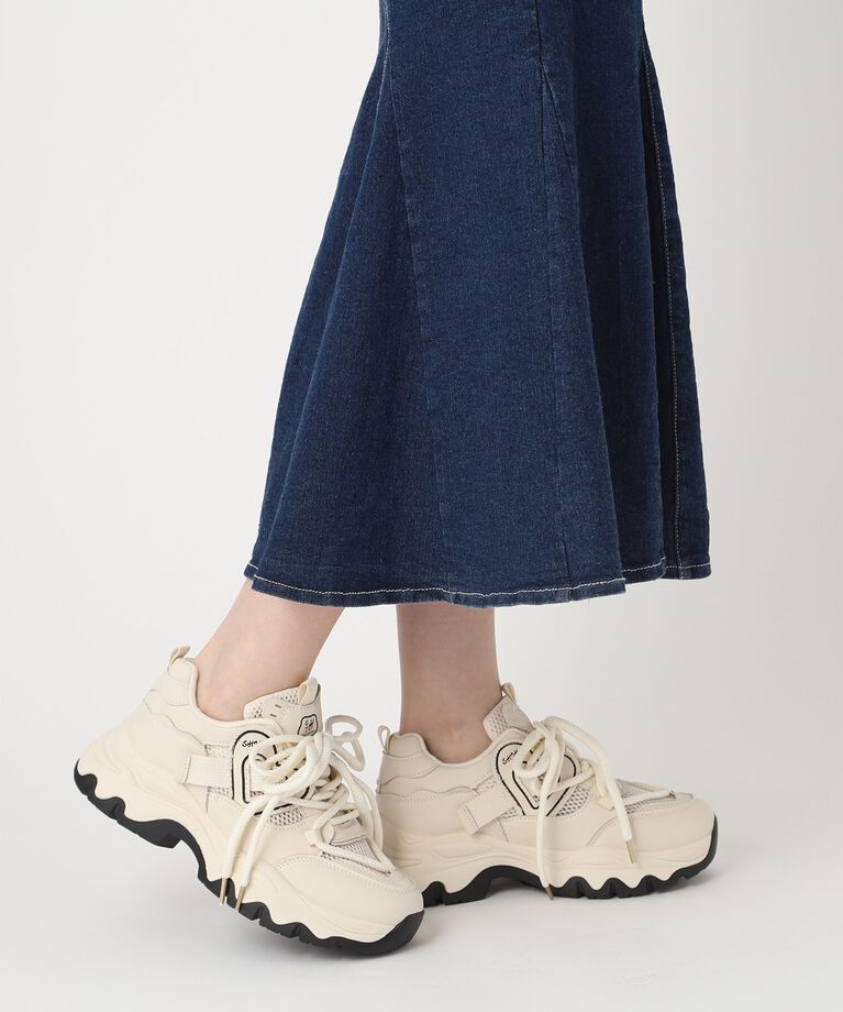 csT&P「厚底メッシュハートスニーカー」|スニーカー|