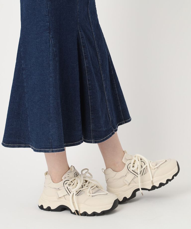 csT&P「厚底メッシュハートスニーカー」|スニーカー|