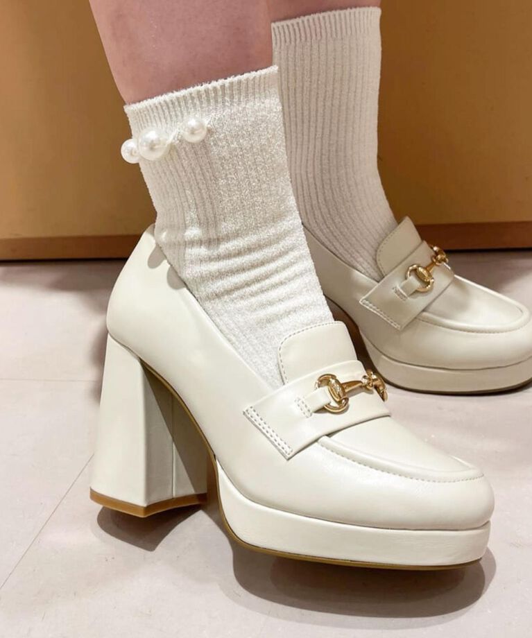 ESPERANZA「厚底ヒールアップローファー」|パンプス|